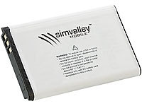 simvalley MOBILE Akku 280 mAh für Mini-Handy "Pico X-SLIM" RX-380; Notruf-Handys 